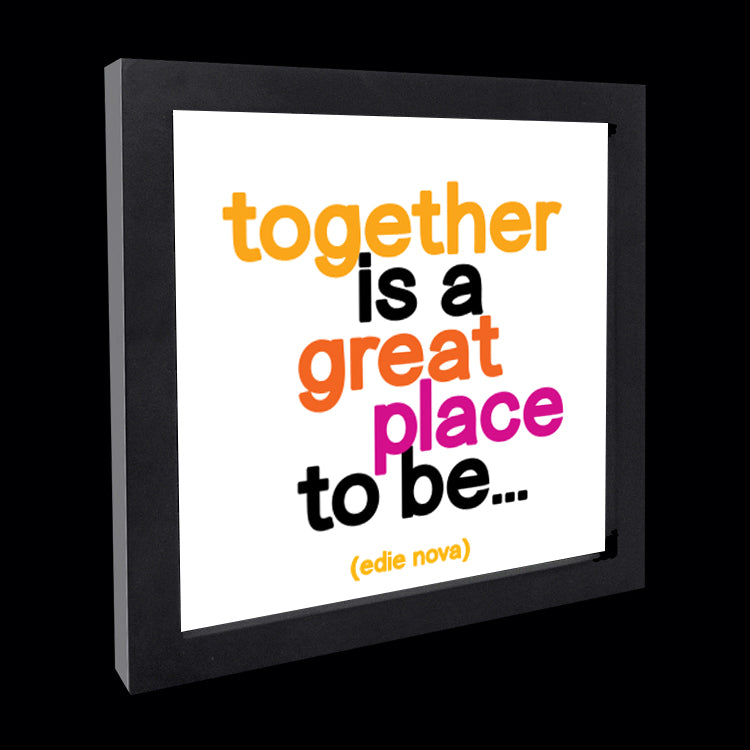 "together is a great place" card