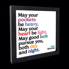 "may your pockets be heavy" card