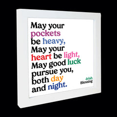 "may your pockets be heavy" card
