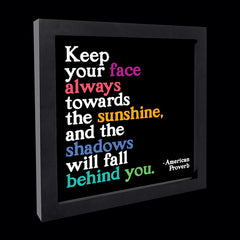 "face towards sunshine" card
