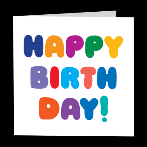 "happy birthday!" card