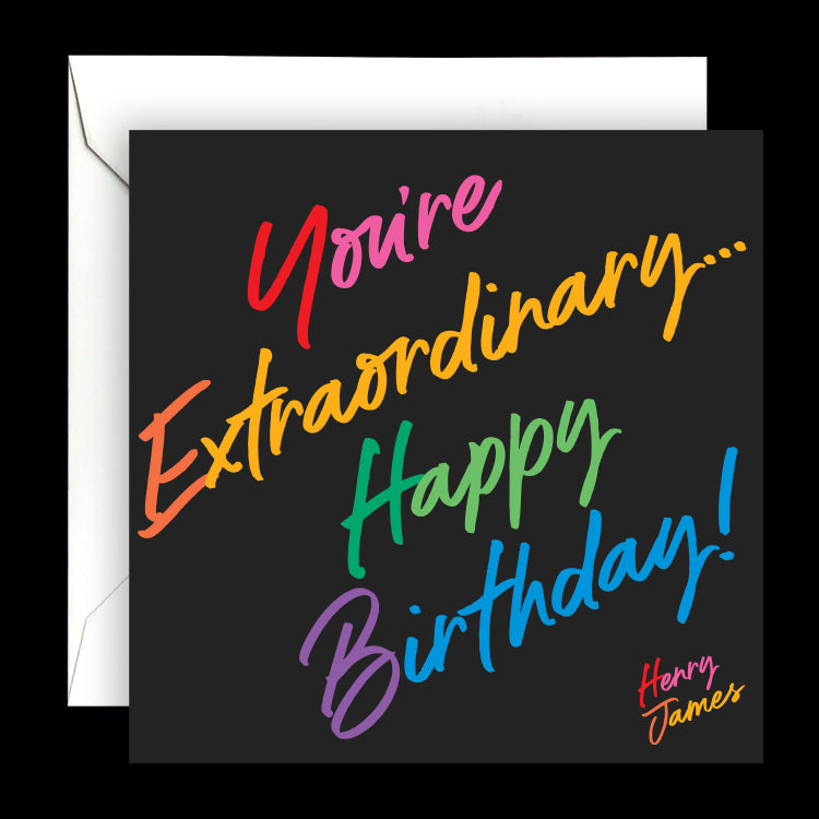 "you're extraordinary" card