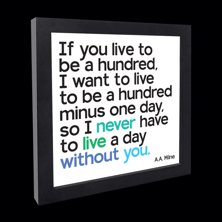 "live to be a hundred" card