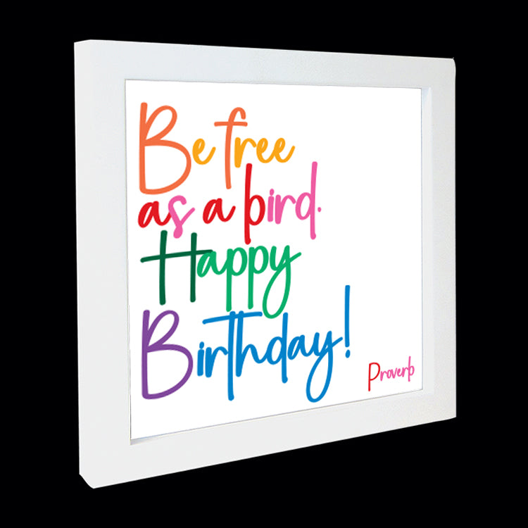 "be free as a bird" card