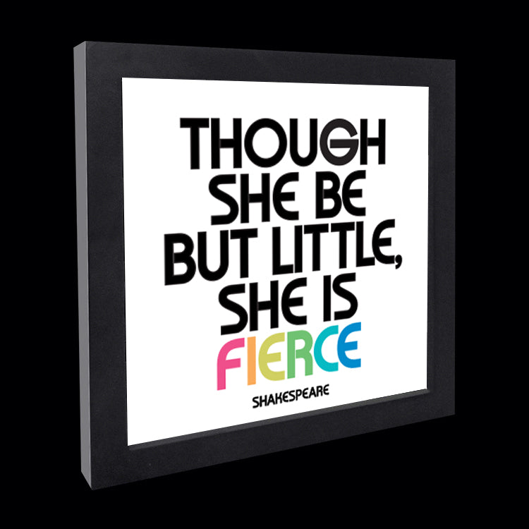 "though she be but little" card