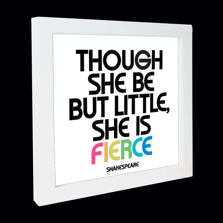 "though she be but little" card