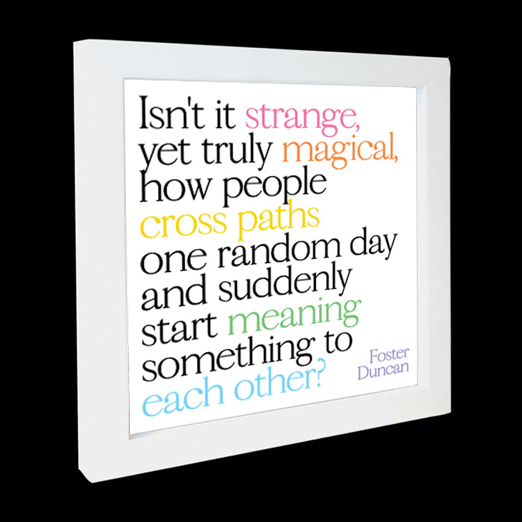 "isn't it strange" card