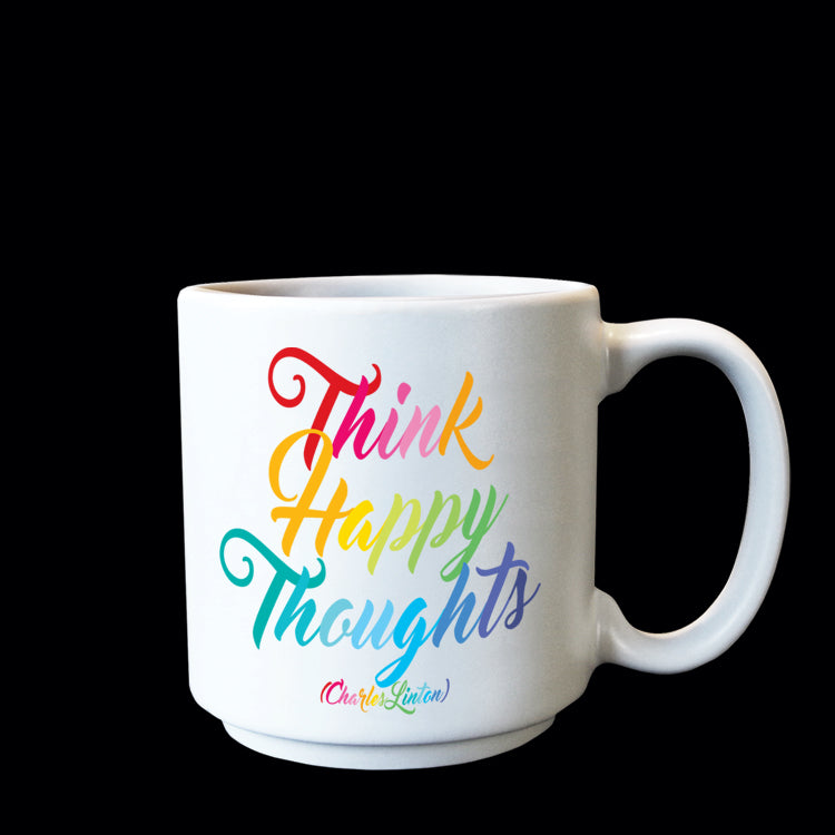 "happy thoughts" mini mug