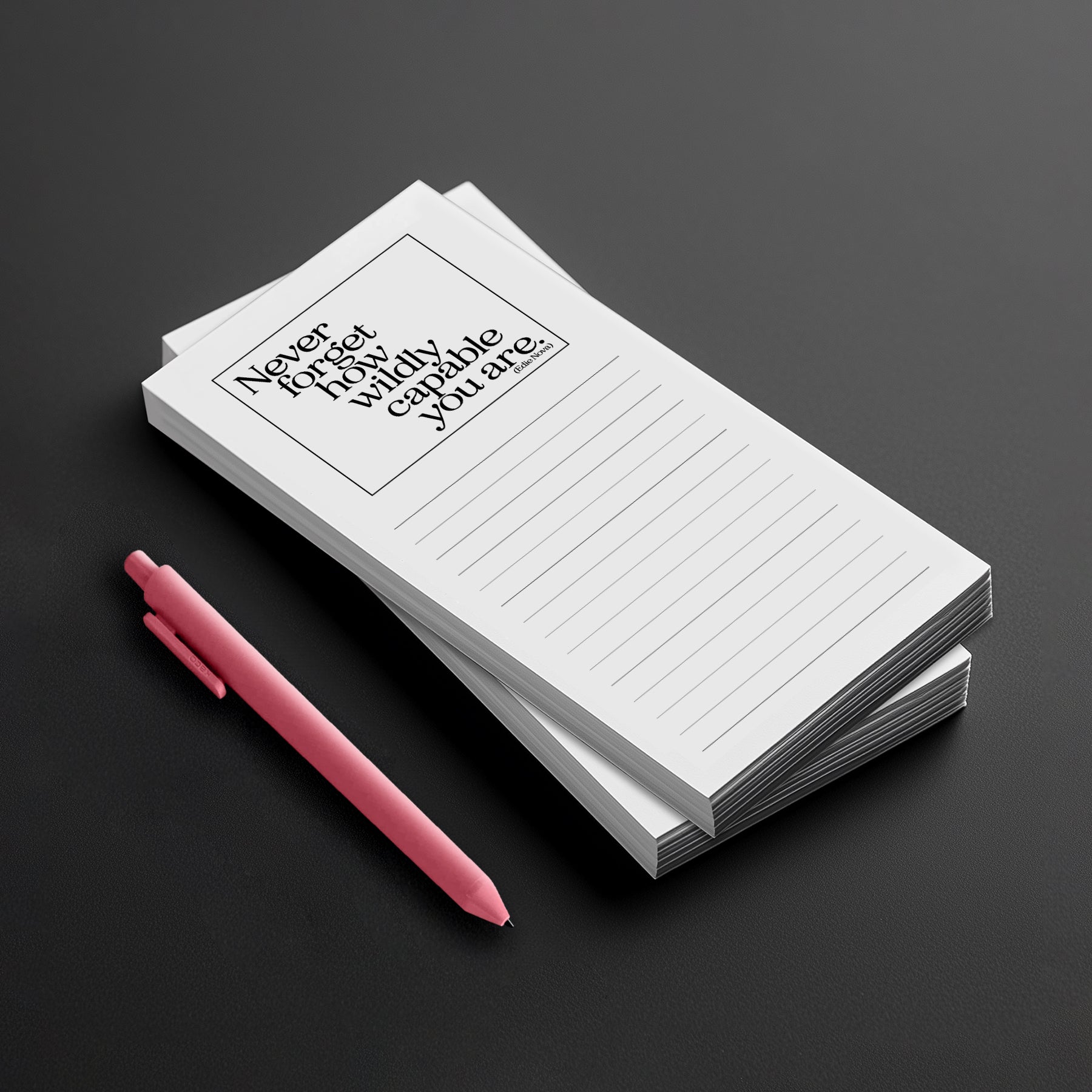 "wildly capable" list pad