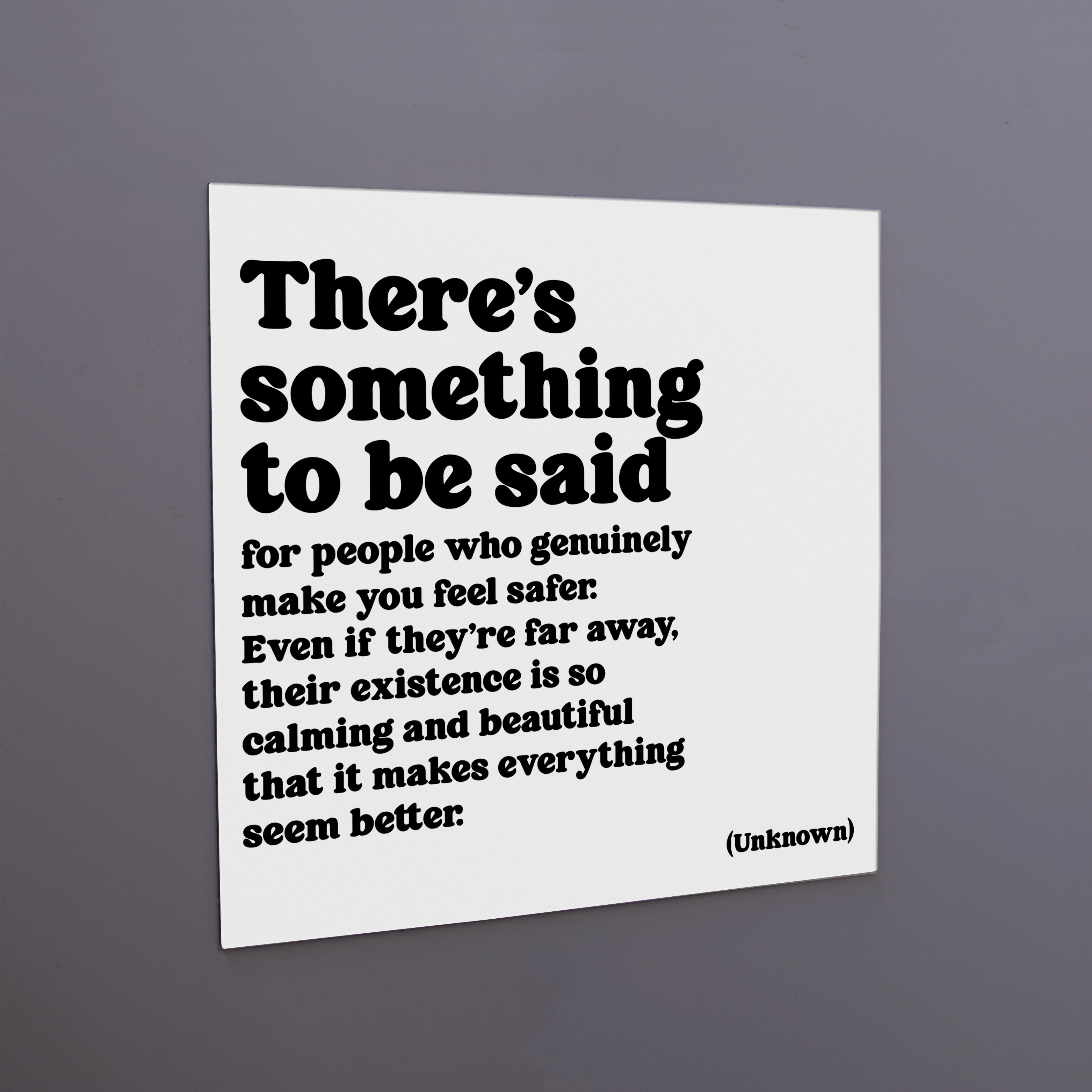 "something to be said" magnet