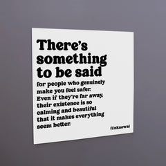 "something to be said" magnet