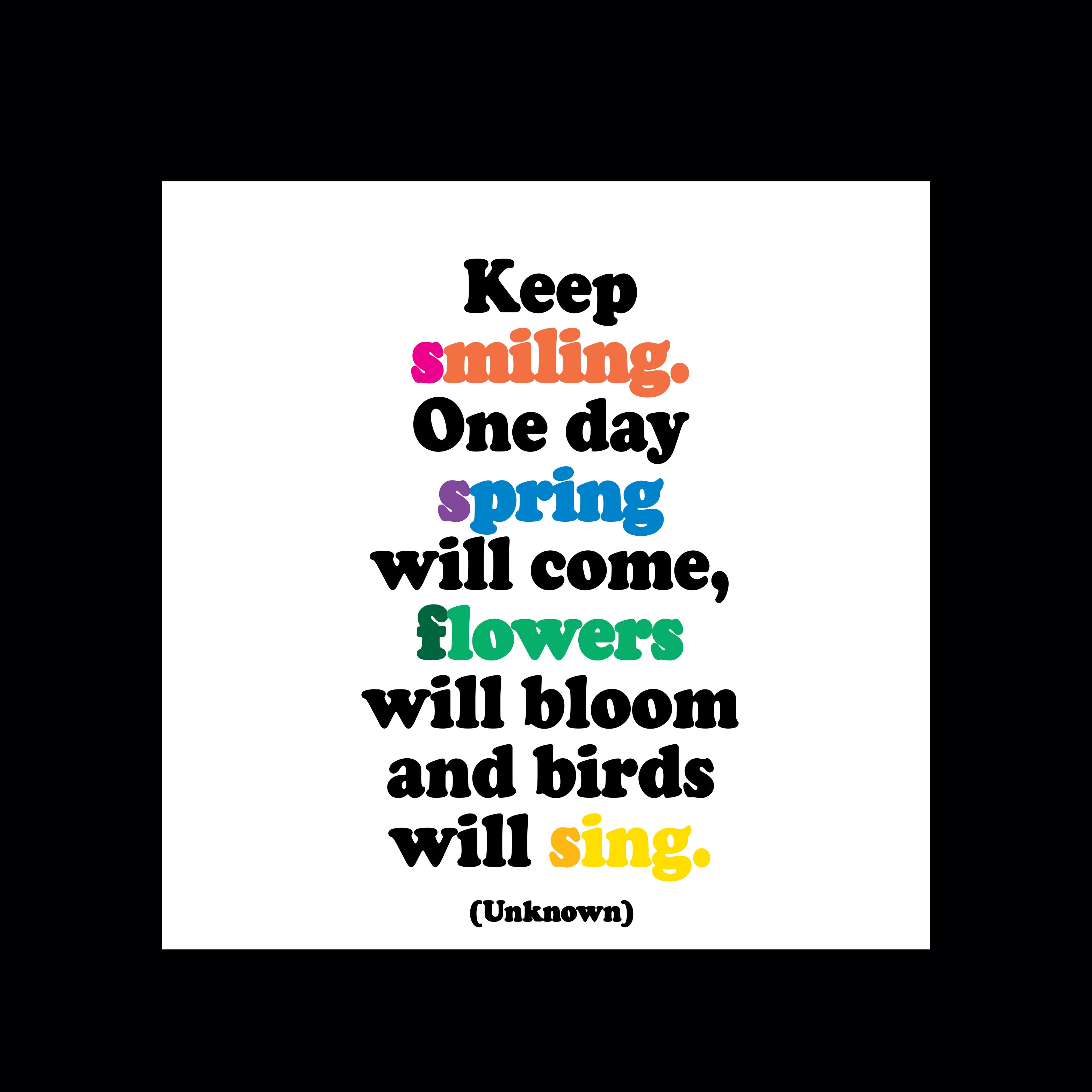 "keep smiling" magnet