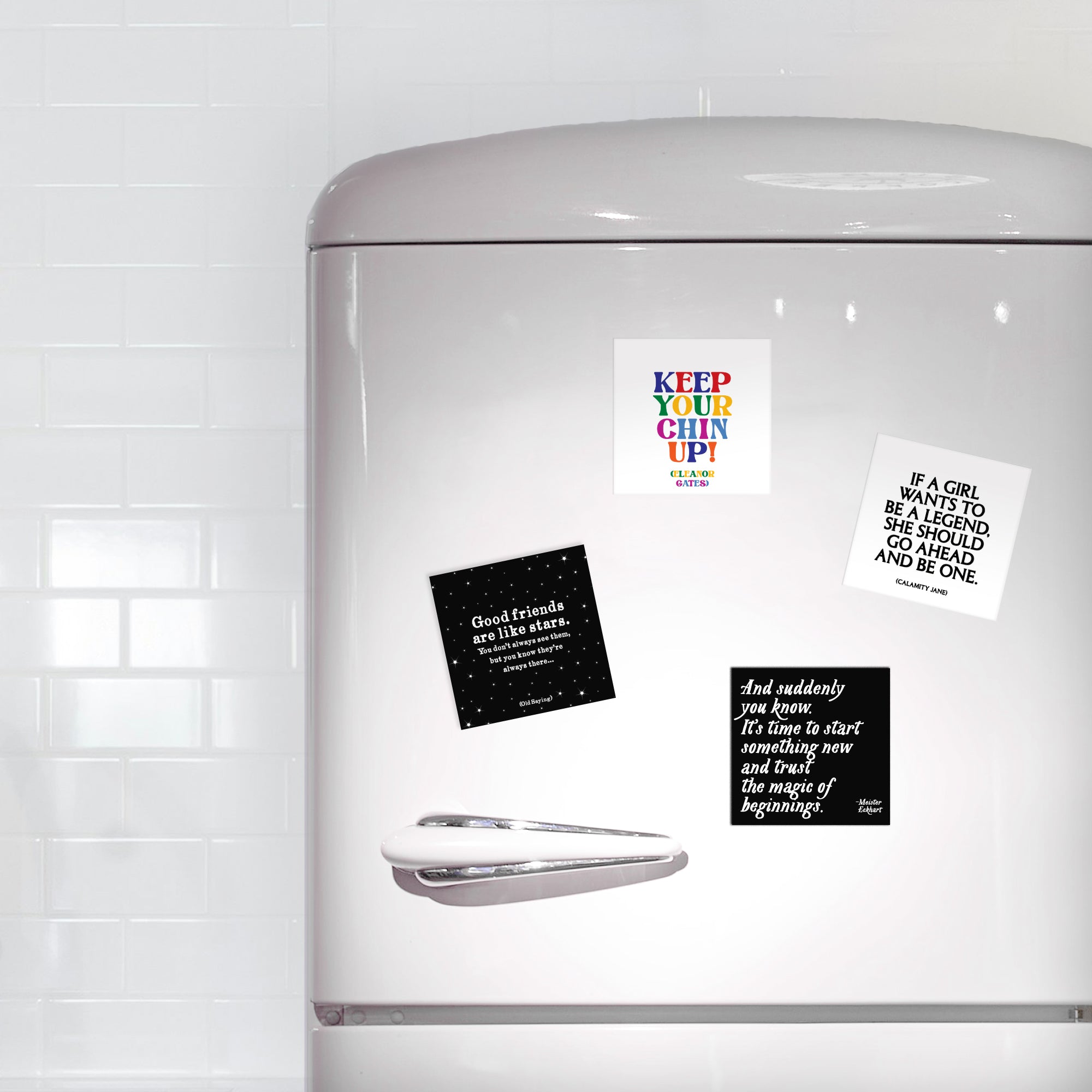 "keep your chin up" magnet