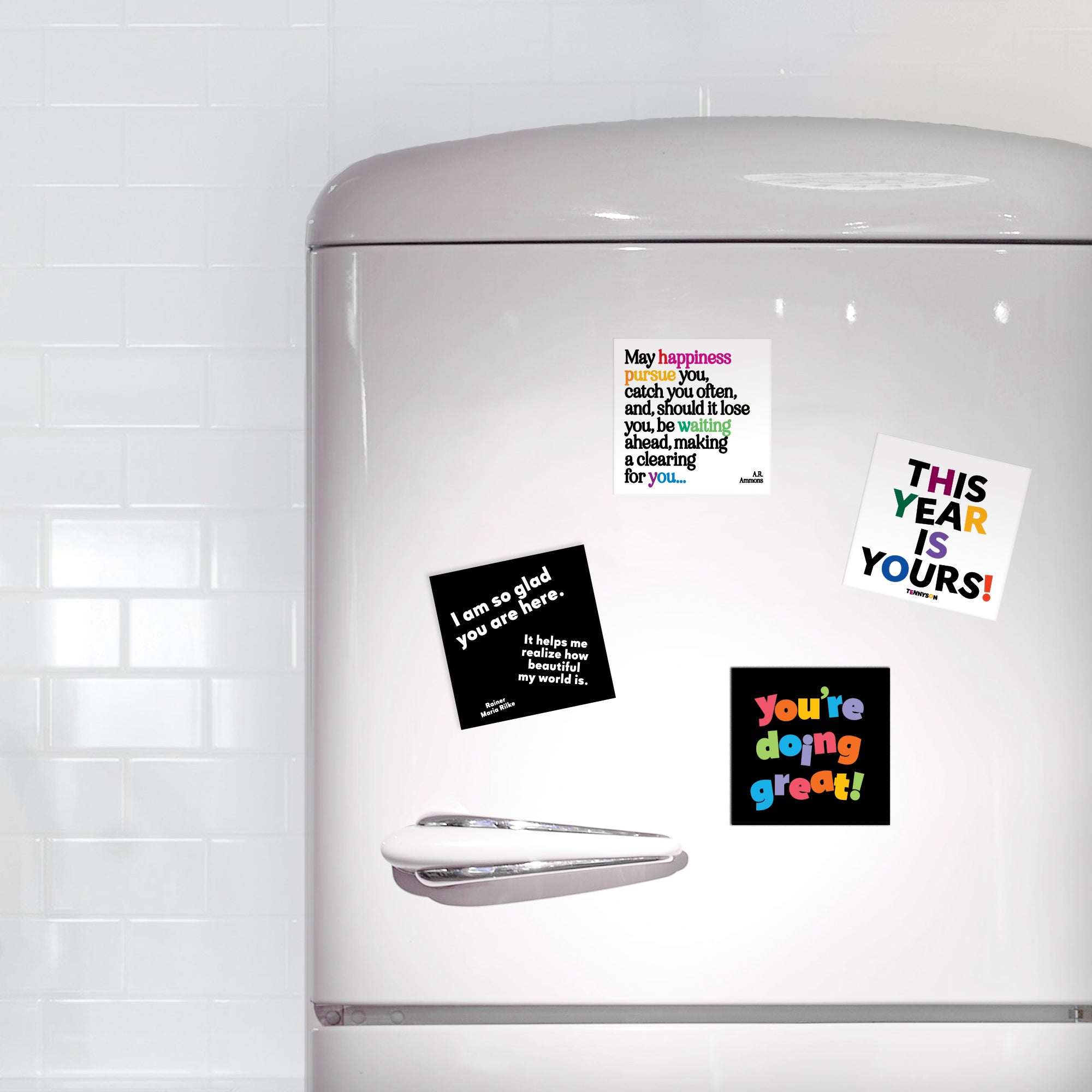 "may happiness pursue you" magnet