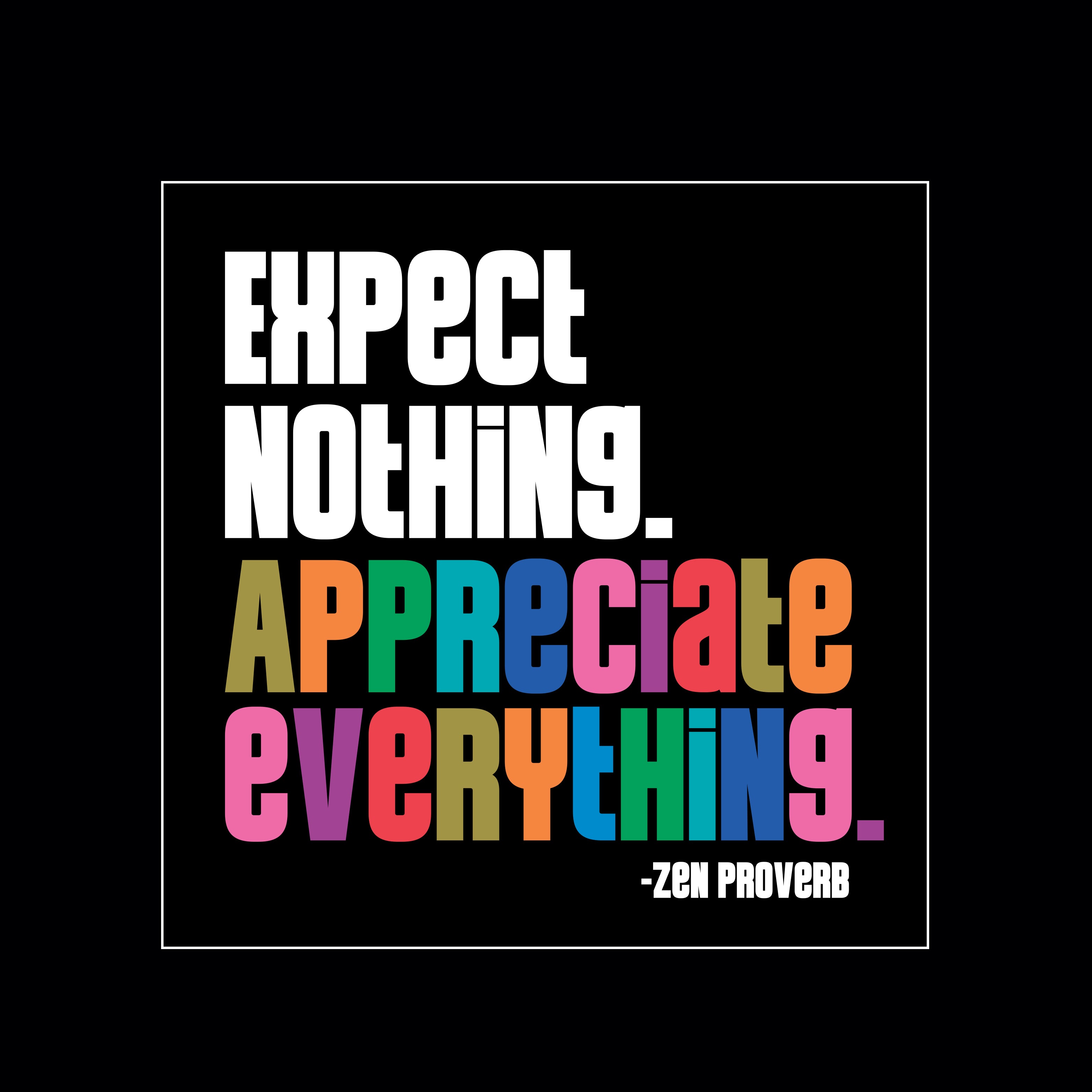 "expect nothing" magnet