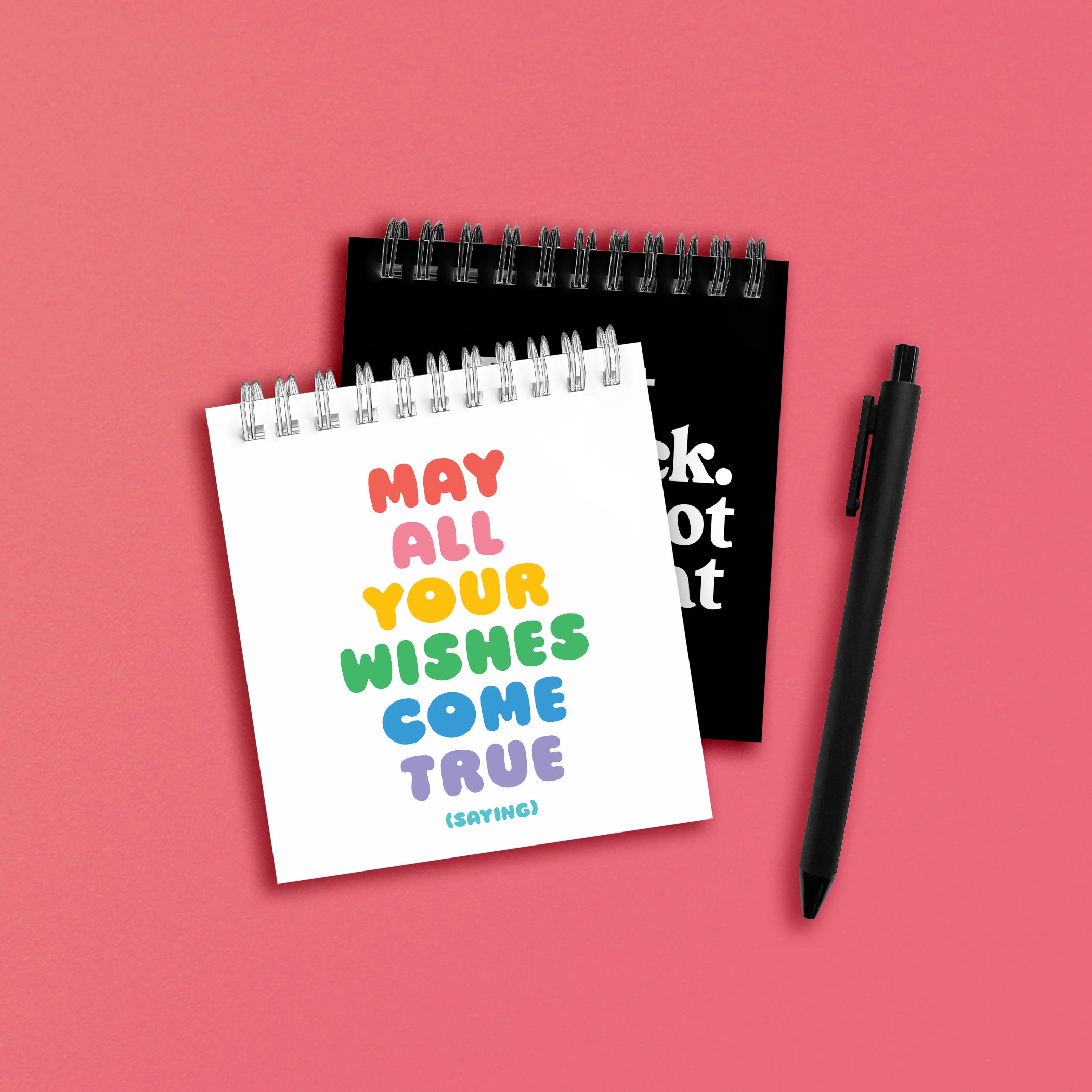 "all your wishes" spiral notepad