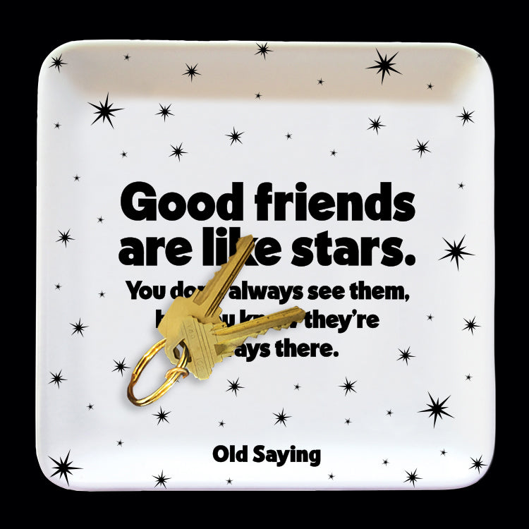 "good friends" trinket dish