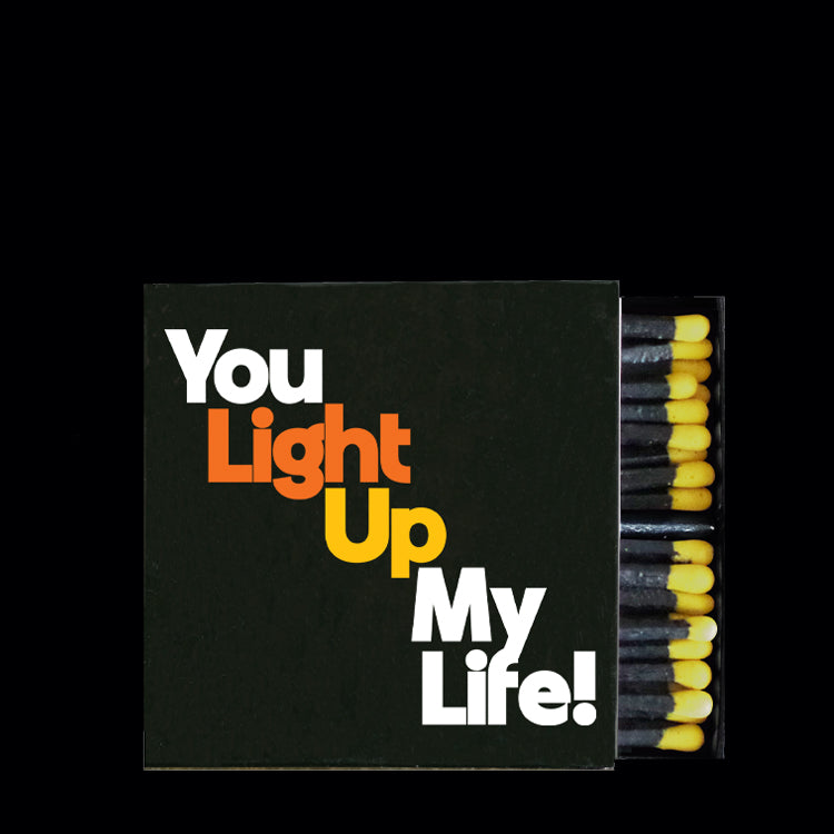 "you light up my life!" matchbox