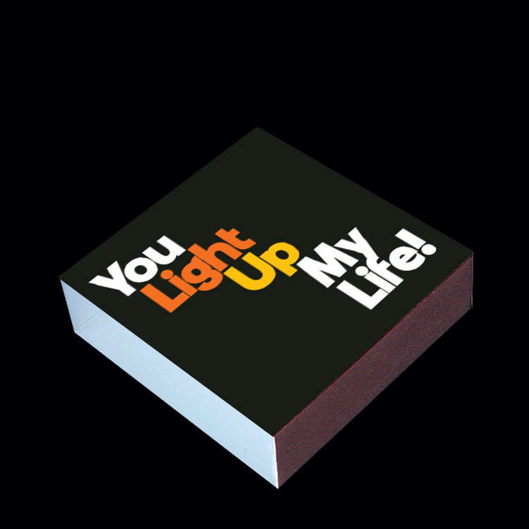 "you light up my life!" matchbox