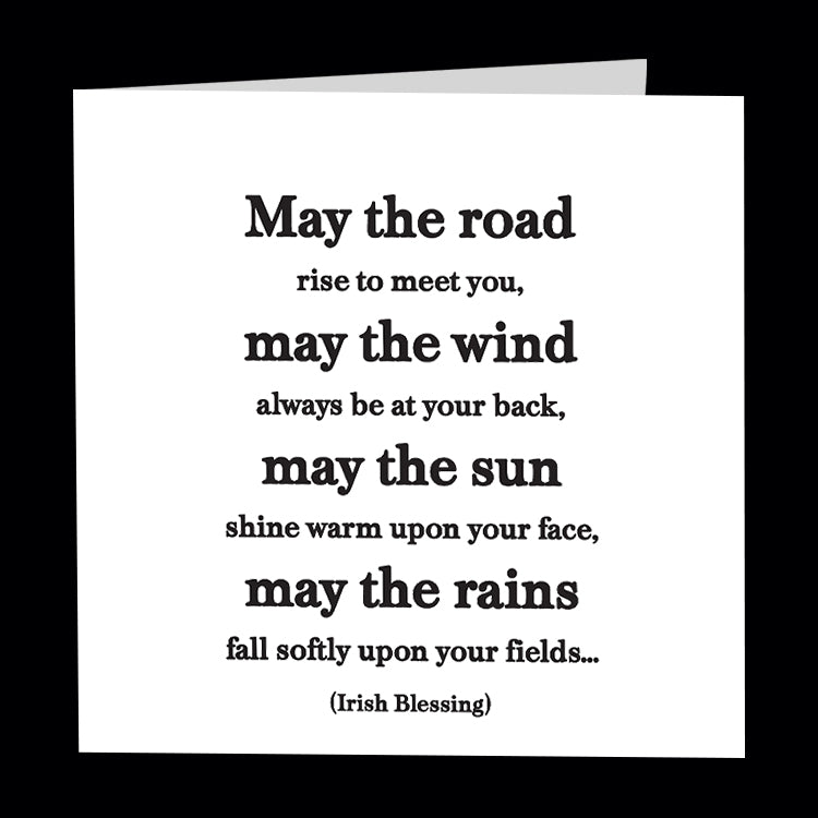"may the road rise" card