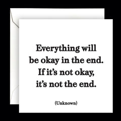 "everything will be okay" card