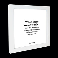 "when there are no words" card