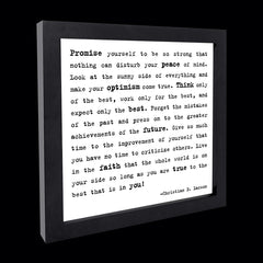 "promise yourself" card