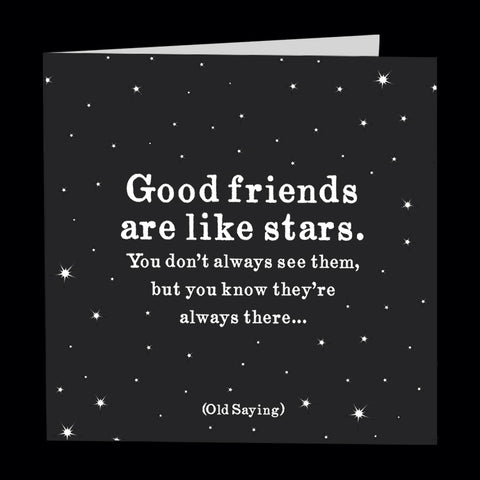 "good friends" card