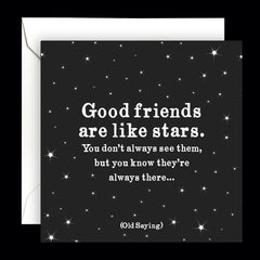 "good friends" card