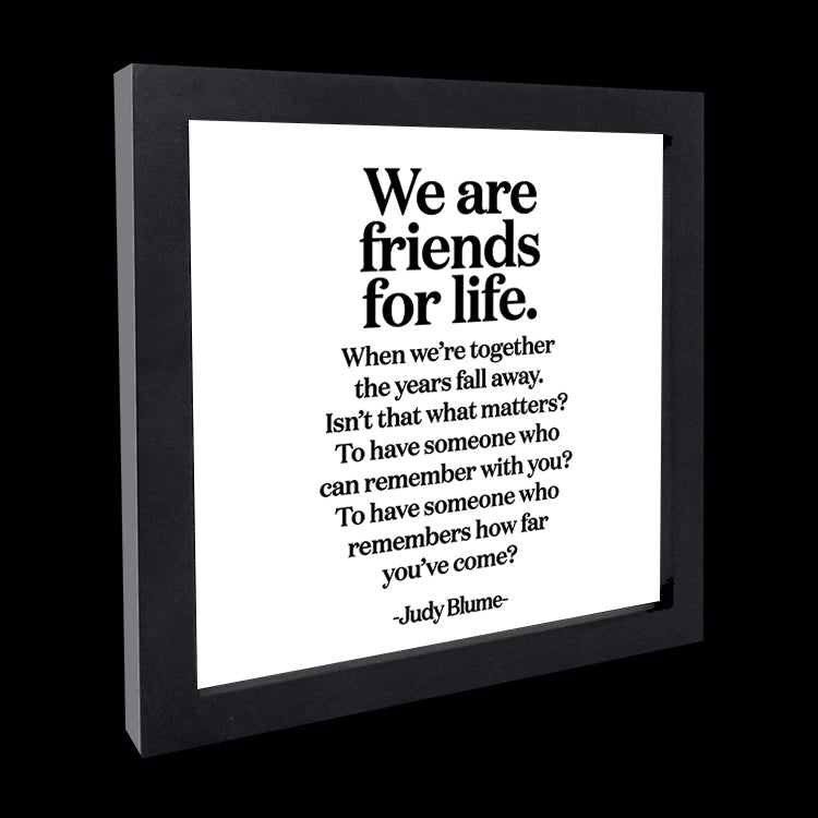 "we are friends for life" card