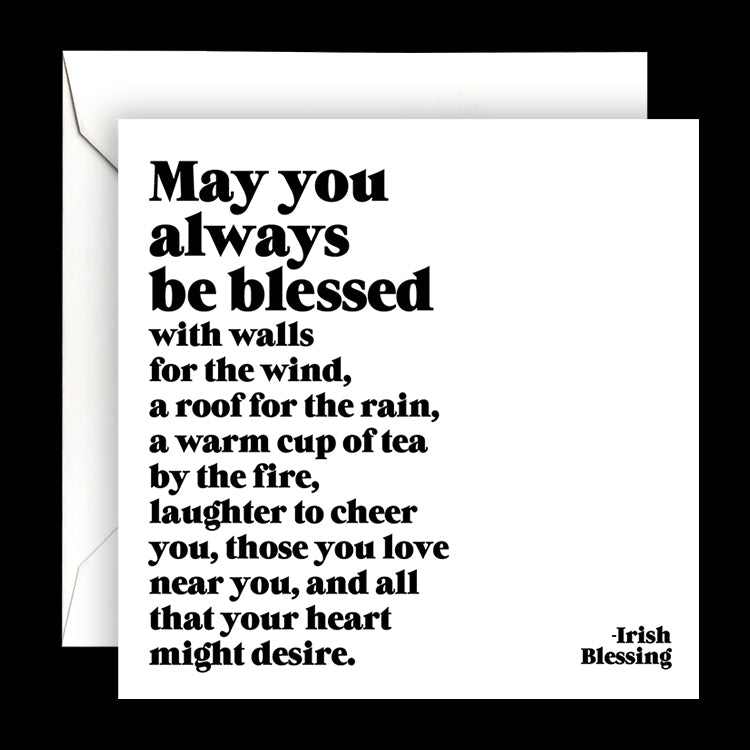"may you always be blessed" card