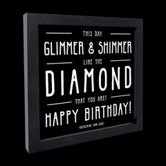 "glimmer & shimmer" card