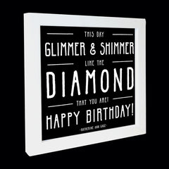 "glimmer & shimmer" card