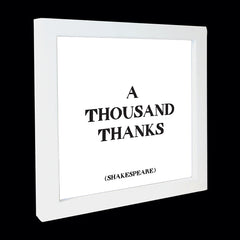 "a thousand thanks" card