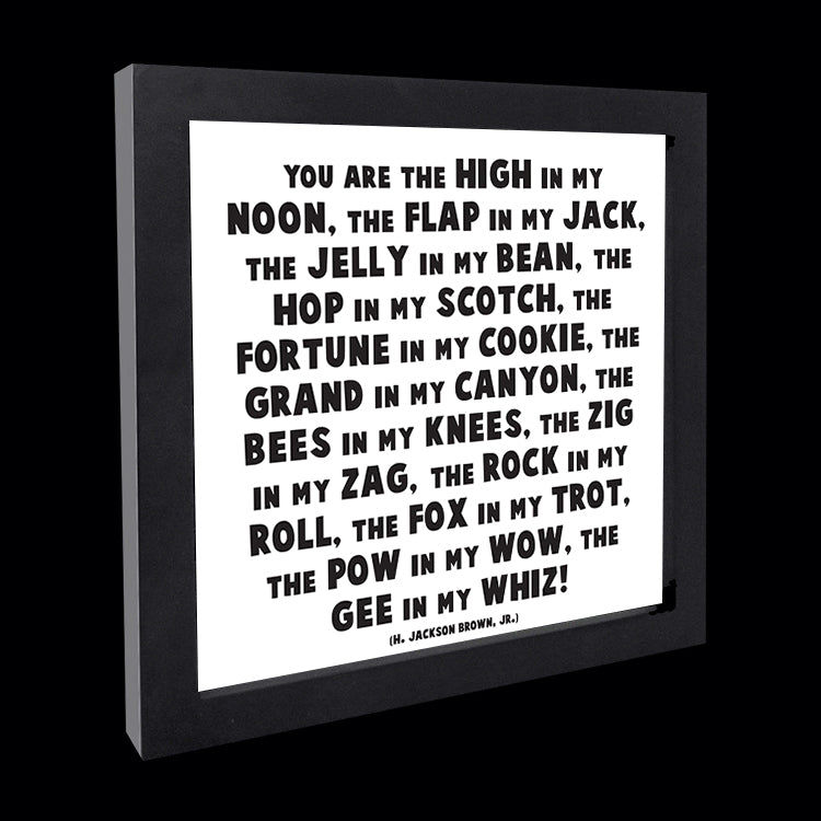 "high in my noon" card