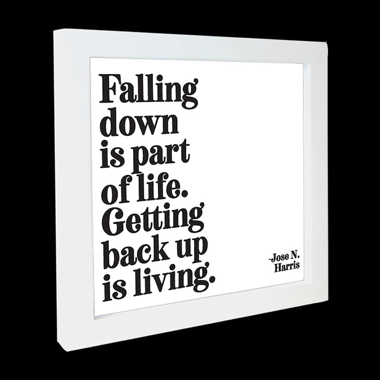 "falling down" card