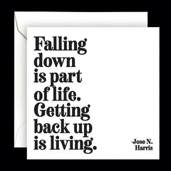 "falling down" card