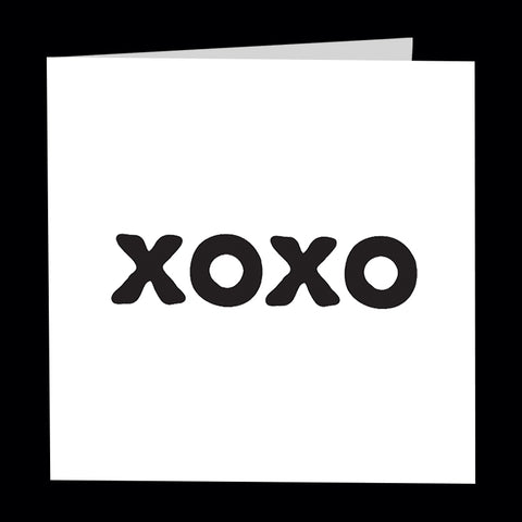 "xoxo" card