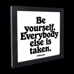 "be yourself" card