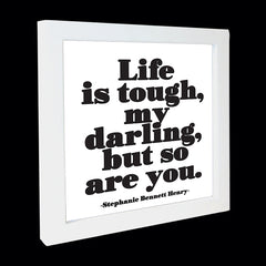 "life is tough" card