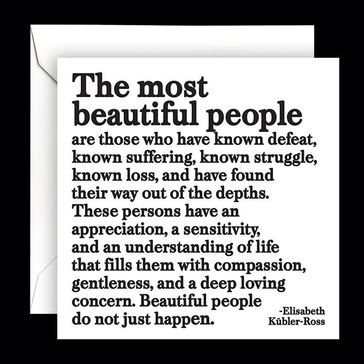 "the most beautiful people" card