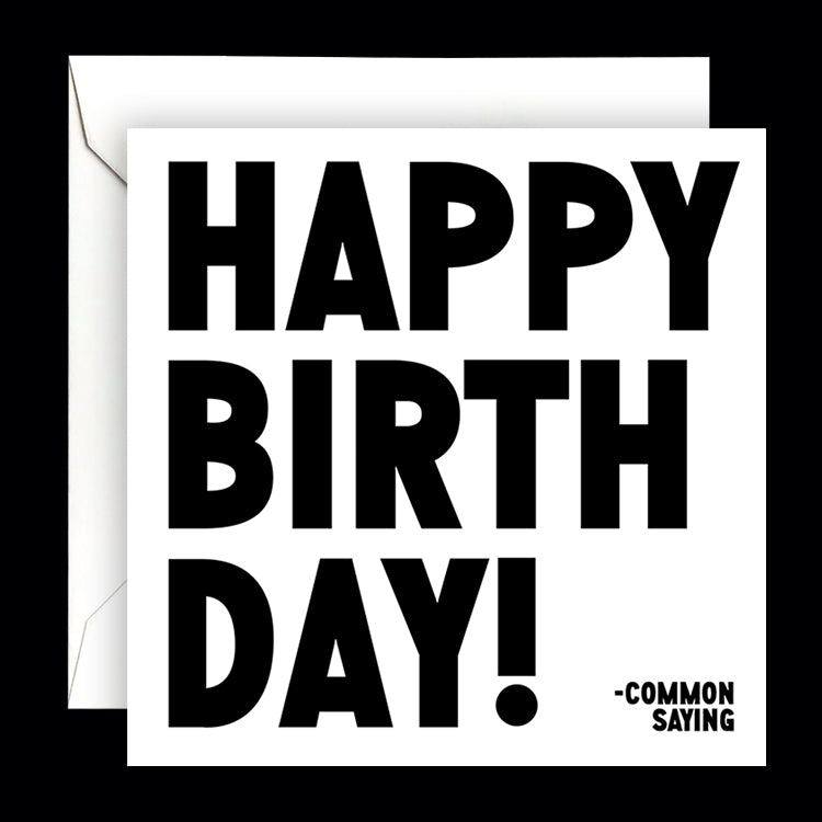 "happy birthday!" card