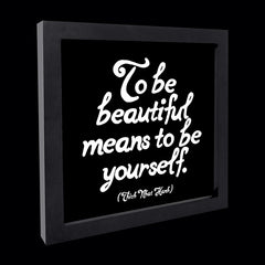 "to be beautiful" card
