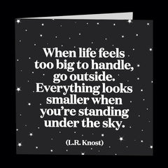 "when life feels too big to handle" card