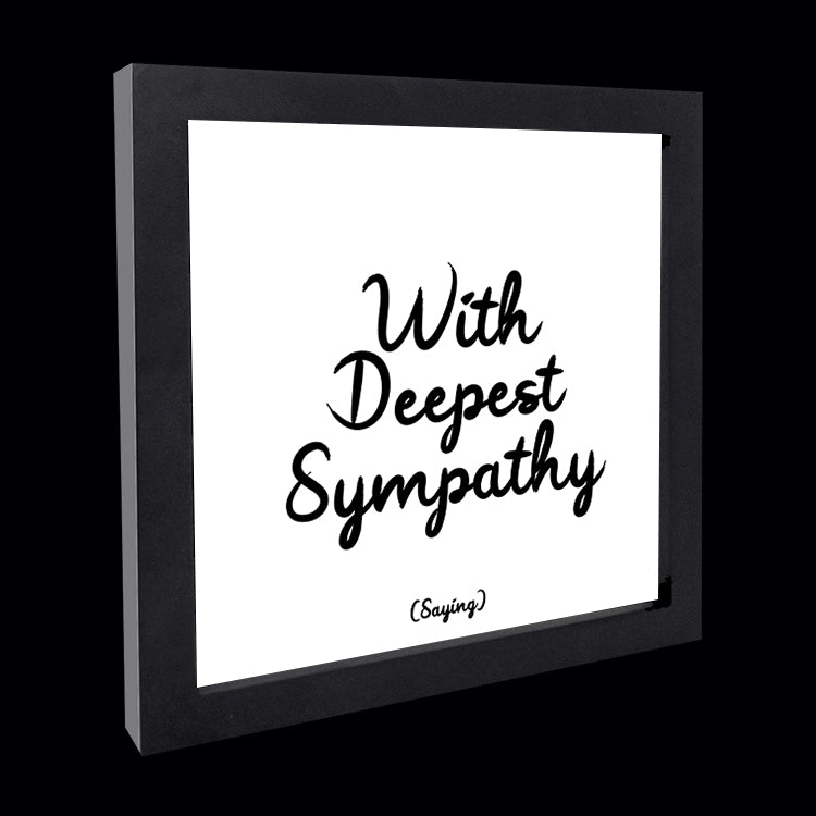 "with deepest sympathy" card