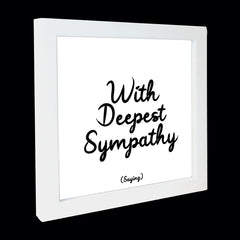 "with deepest sympathy" card