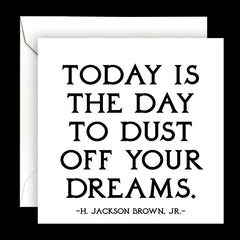 "today is the day" card