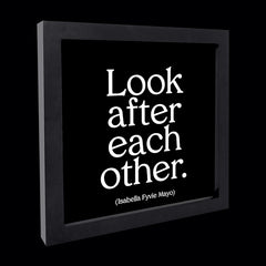 "look after each other" card