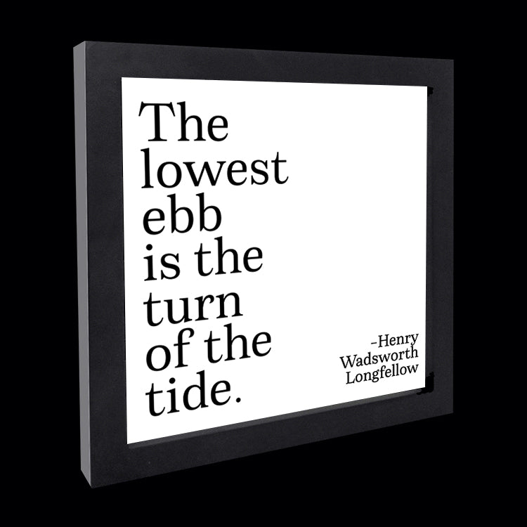 "the lowest ebb" card