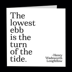 "the lowest ebb" card